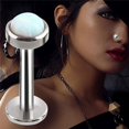 thumbnail image 4 of Dsseng Opal Crystal Body Piercing Lip Nose Stud Labret Ring Bar Club Jewelry 6-8mm, 4 of 8