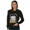 thumbnail image 4 of Betty Boop The Realest Cartoon Women's Long Sleeve T Shirt Brisco Brands S, 4 of 6