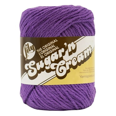 Lily Sugar'N Cream Black Currant Yarn - 6 Pack of 71g/2.5oz - Cotton - 4 Medium (Worsted) - 120 Yards - Knitting/Crochet