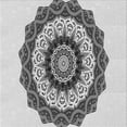 thumbnail image 1 of Ahgly Tapis d'Intérieur Lavable en Machine Carré Transitionnel Gris Foncé, 4 Pieds Carré, 1 of 7