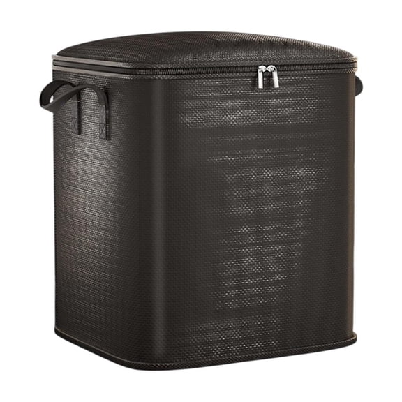 Moving Bags Heavy Duty Extra Large Plastic Storage Bag with Zippered Top Handles 54x47x30cm for Clothing Sorting and Storage