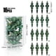 thumbnail image 1 of 6 adornos navideños colgantes verdes de 10 cm | Decoraciones de plástico irrompible | 4 estilos: brillante, mate, con purpurina y lentejuelas | Decoración navideña para el árbol y el hogar, 1 of 1