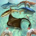 thumbnail image 2 of Water Swimming Pools Tub Robots Remote Control Sharks Baby Bath Toys for Boys Children Kids Electric Rc Animals Bionic Fish Ship B2, 2 of 6