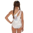 thumbnail image 2 of SEANATIVE Girls Swimwear Set One Piece Swimsuit with Swim Cover Ups Stylish Cut Out Bathing Suit for Vacation Beach Summer Holiday, Size 11-12, Floral Patchwork Pattern Pink, 2 of 7