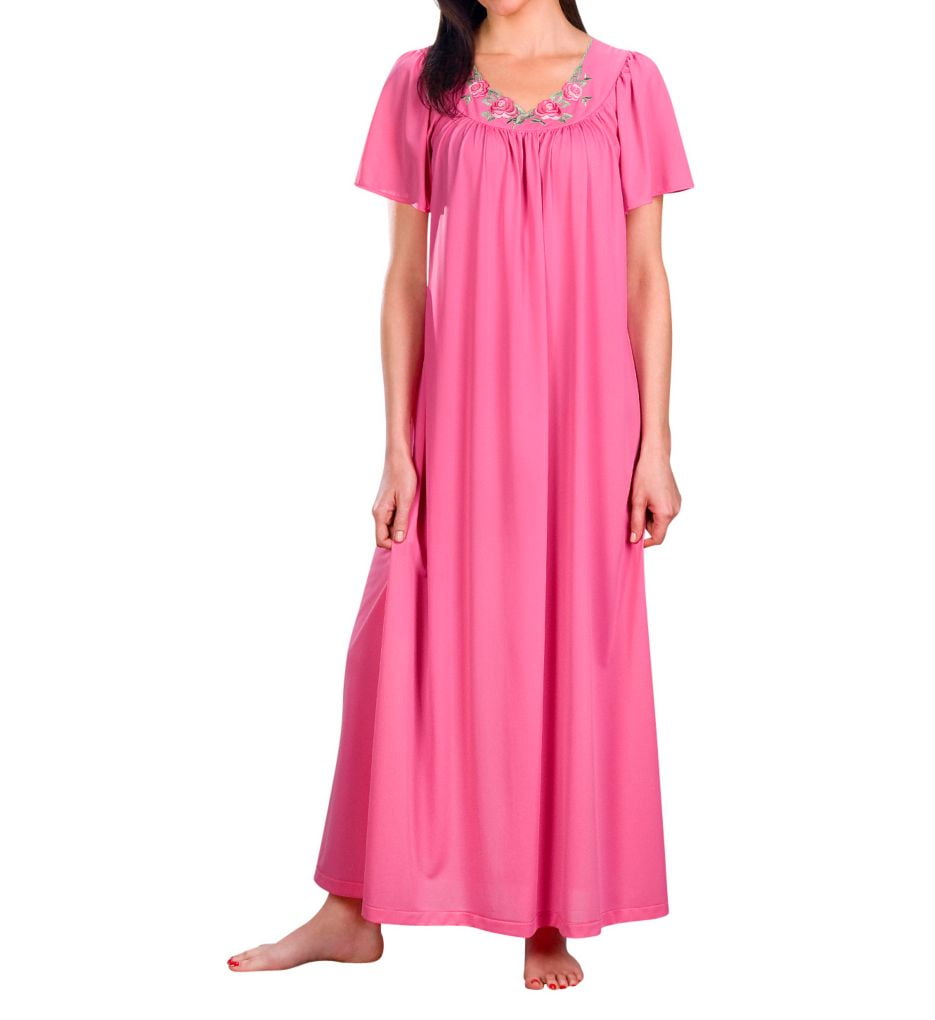 Women's Shadowline 32280 Petals 53 Inch Gown (Rosy Pink M) - Walmart.com