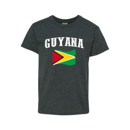 Guyana Flag Unisex Youth Kids T Shirt Tee