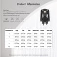 thumbnail image 7 of Aislor Women Latin Tango Fringe Dance Dress Singer Performance Stage Ballroom Rumba Chacha Skirt Black S, 7 of 7