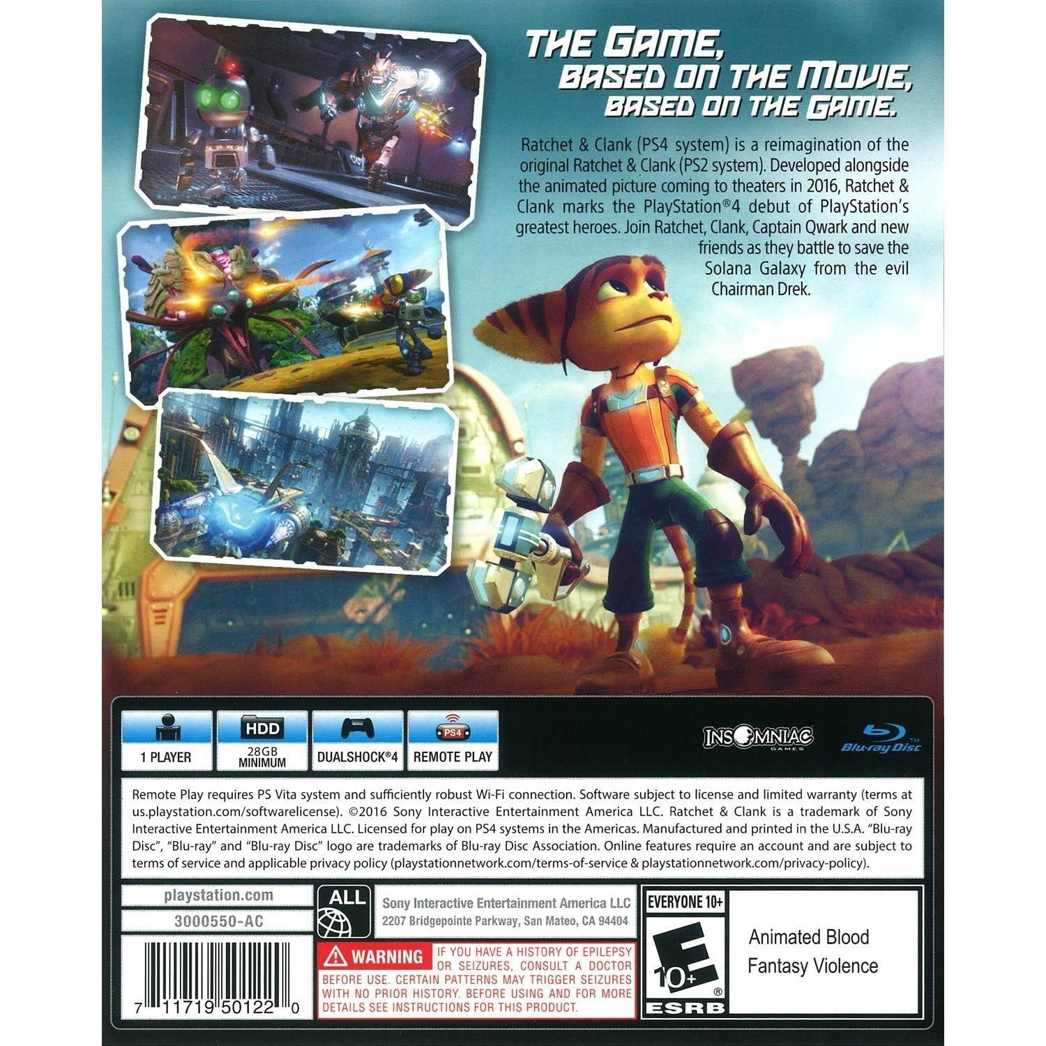 ratchet and clank ps4 rating