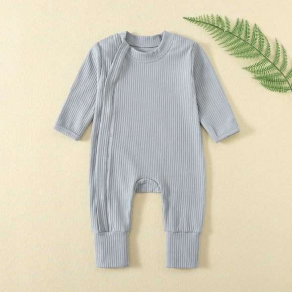 Mono de verano para niños y niñas, mono de bebé de manga corta con botones y cuello redondo, bonitos pantalones cortos lisos, monos de poliéster para niños