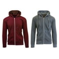 thumbnail image 5 of 2 Pack Men's Fleece Zip-Up Hoodie, 5 of 19
