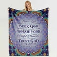 thumbnail image 4 of OUXIOAZ Christian Gifts for Women, Bible Verse Blanket, Religious Gifts Healing Throw Blanket with Inspirational Thoughts and Prayers Scripture Blanket Get Well Soon Gifts for Women Men Birthday Gift, 4 of 5