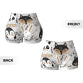 thumbnail image 5 of Fotbe Funny Animals Series Seamless Shorts, Womens Workout Shorts High Waist Stretch Booty Short for Gym/Yoga/Running/Biking-XX-Large, 5 of 9