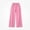 Pink, variant on DJDLJWCJ Girls Wide Leg Sweatpants Elastic Waist Warm Casual Baggy Pants Side Pocket Outdoor Hiking Trousers Pink Size 5T