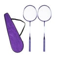 thumbnail image 2 of LOVIVER Raquettes de Badminton 1 Paire pour Pelouse Pratique Extérieure Intérieure Violet, 2 of 8