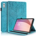 thumbnail image 1 of Tree of Life Embossed Case for Lenovo Tab m9 Stand, Card Slots, Stylus Loop Blue, 1 of 5