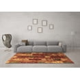 thumbnail image 3 of Ahgly Company Indoor Round Abstract Brown Modern Area Rugs, 8' Round, 3 of 4