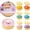 Mystery Dumpling Squishy Blind Box - Cherry Blossom, variant on Mystery Shark Dumpling Squishy Toys with Steamer, Random 1 of 7 Colors Shark Edition Bao Bun Dumpling Squeeze Blind Box, Stress Relief Sensory Squeeze Toys for Party Favors & Stocking Stuffers