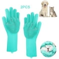 thumbnail image 6 of SDJMa Dishwashing Gloves for Kitchen, Silicone Dishwashing Gloves Reusable Rubber Cleaning Gloves, Dishwashing Gloves Silicone Glove Brush, Washing Gloves for Housework, Car, Bathroom, Clothes, Pet, 6 of 7
