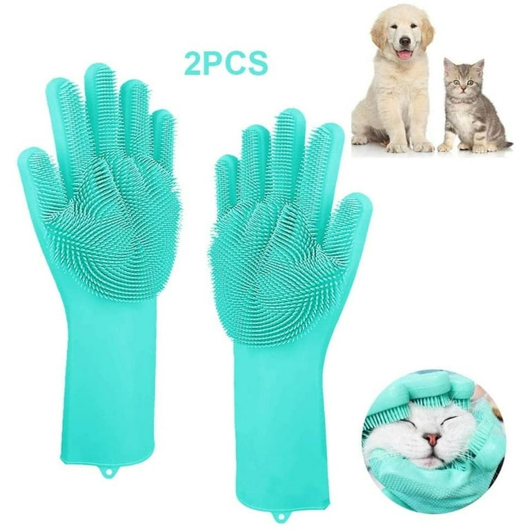 GERsome Pair of BPA FREE Silicone Dishwashing Gloves for Kitchen