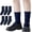 Navy 6 Pack, variant on Socks for Boys Toddler Girls Thin Soft School Uniform Dress Socks Seamless Viscose Crew White Navy 4T-15 Years