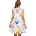thumbnail image 4 of Summer Dresses for Women Plus Size Easter Ladies Casual Plus-size Sleeveless Crew Neck Short Dress Light Blue M, 4 of 5