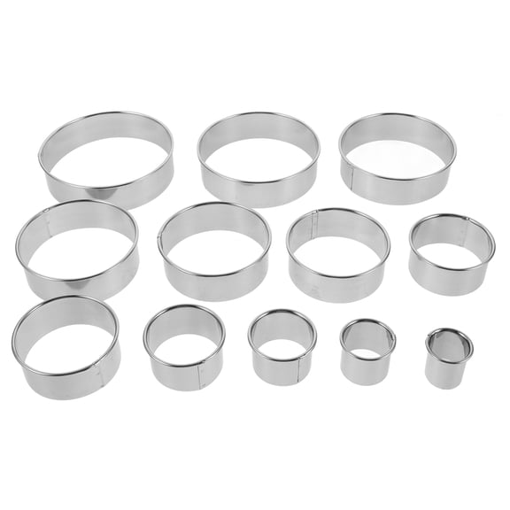 Homoyoyo Stainless Steel Round Tart Mold Set of 1 Metal Baking Pan for Dessert and Cooking Use