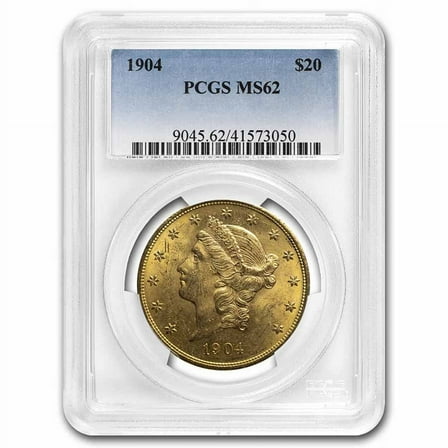 1904 $20 Liberty Gold Double Eagle MS-62 PCGS