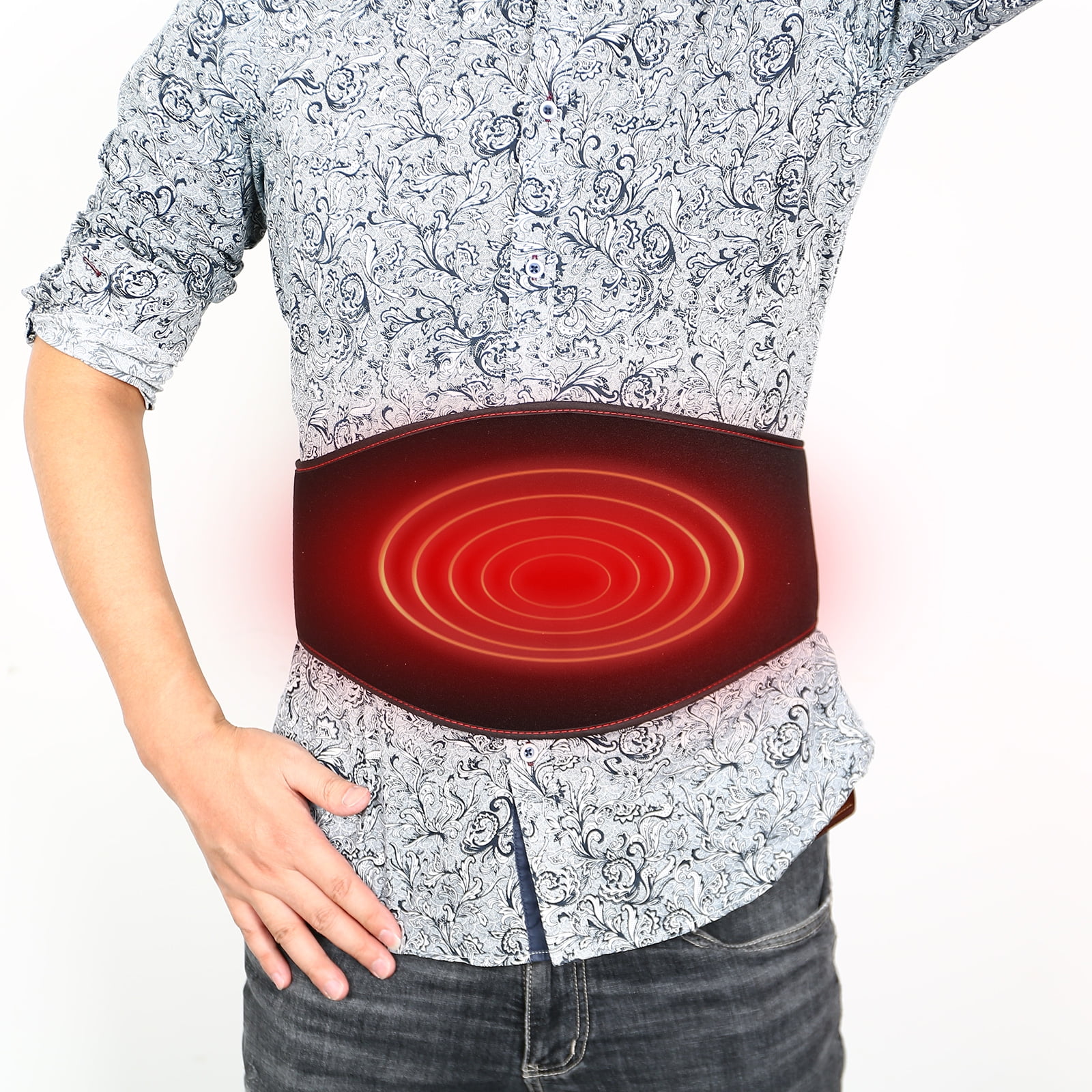 TWSOUL Lower Back Warming Belt Heating Pad Back Massager USB Massage