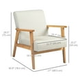 thumbnail image 3 of HOMCOM Mid-Century Modern Accent Chair for Living Room Bedroom, 3 of 10