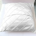 thumbnail image 3 of Pintuck Taffeta Decorative Throw Pillow/Sham Cushion Cover White, 3 of 3