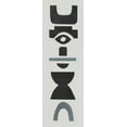 thumbnail image 2 of Delamater, Rob 9x18 Gold Ornate Wood Framed with Double Matting Museum Art Print Titled - Neutral Totems III, 2 of 4