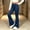 Blue, variant on Girl's Flare Leggings High Waisted Stretchy Bell Bottoms for School Daily Wear Kids Dance Yoga Pants(Blue,5-6 Years)