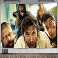 thumbnail image 3 of Póster artístico de la película The Hangover, decoración de pared estética, tapiz, tapiz divertido con memes, decoración de dormitorio, fondos de fiesta, dormitorio universitario, 3 of 5