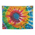 thumbnail image 5 of BCIIG Flower Tie-Dye Colorful Tapestry Wall Hanging Unique Style Home Decor Art for Living Room Bedroom Dorm - 4 Sizes Available 40x30inch, 5 of 6