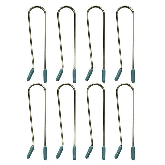 Hot Roller Clips for Electric Rollers Replacement Clip Kit Fixed Clip U Shaped Curling Hot Roller Clip Assorted Hot Roller Clips Replacements 8pcs/Pack 3 Sizes