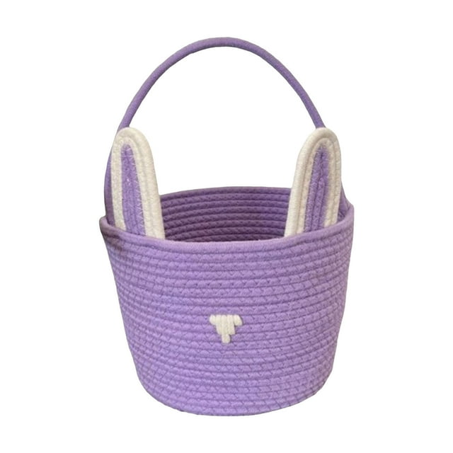 BotaniNest Pâques pour Garçons et Filles Seau de Pâques Vide Mignon Adapté pour Bébés Filles Garçons Fête de Pâques Seau de Pâques à Main
