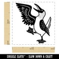 thumbnail image 2 of Happy Blue Footed Booby Bird Self-Inking Rubber Stamp Ink Stamper - Blue Ink - Small 1 Inch, 2 of 7