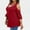 Red, variant on 2026 ! under $5 asdoklhq Womens Plus Size $5,Plus Size Women Bandage Clothing Solid T-Shirt Short Sleeve V-Neck Tops