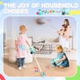 thumbnail image 2 of YCFUN Real Suction Kids Vacuum Cleaner Toy, Toy Cleaning Set with Ball Popping & 5 Accessories, Housekeeping Gift for Toddlers, 2 of 7