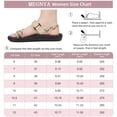 thumbnail image 6 of MEGNYA Hiking Sandals for Women, Comfortable Walking Flip Flop Sandals with Arch Support, Athletic Sandals with Hook and Loop Straps for Beach Vacation Adventure, 6 of 6