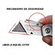 thumbnail image 3 of Cutter Uso Rudo Plegable Seguridad Hoja Trapezoidal 5pcs, 3 of 4