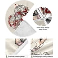 thumbnail image 2 of FMSHPON Valentine's Day Romantic Valentine's Day Kiss Xmas Christmas Tree Skirt Stand Mat for Holiday Party Decoration Indoor Outdoor 48 inches, 2 of 6