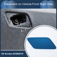 thumbnail image 3 of Unique Bargains Front Right Side Bumper Headlight Washer Nozzle Cover Cap Bumper Trim Nozzle Cover No.8V5955276 for Audi A3 8V 2013-2016 Plastic Blue Strong Durable, 3 of 7