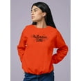 thumbnail image 2 of Halloween Squad Phrase Sweatshirt Women -Image by Shutterstock, Female Small, 2 of 4