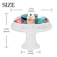 thumbnail image 4 of 4 Pcs Alpaca Knobs for Kitchen Cabinet Cupboard Dresser Bookcase Drawer Pulls Handles Round Home Decor, 4 of 8