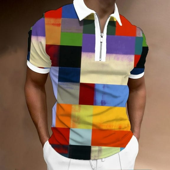 Gubotare Polo T Shirts For Men Men's Slim-Fit Cotton Pique Polo Shirt,White M