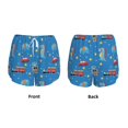 thumbnail image 3 of Balery Cartoon Animals 1 Pattern Women's Running Shorts with Liner 2 Pockets Elastic Workout Athletic Gym Yoga Shorts-X-Large, 3 of 7