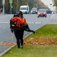 thumbnail image 3 of Floseru 63CC Gas Leaf Blower, 3HP Backpack Blower with 665CFM Air Volume and 205MPH Wind Speed, Powerful 2-Cycle Engine for Heavy-Duty Lawn, Yard, and Parking Lot Cleanup, 3 of 9