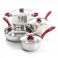 thumbnail image 1 of Bateria de cocina 7 pzas Crawford Acero inoxidable Ellegance Houseware 104428-07, 1 of 2