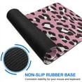 thumbnail image 6 of Long Mouse Pads for Desk,Pink and Black Of Leopard Print Desk Mats on Top Of Desks, Desk Mouse Pad Extra Large with 3mm Non-Slip Base and Stitched Edge for Gaming,Office,Work,Home 31.5"x11.8", 6 of 6